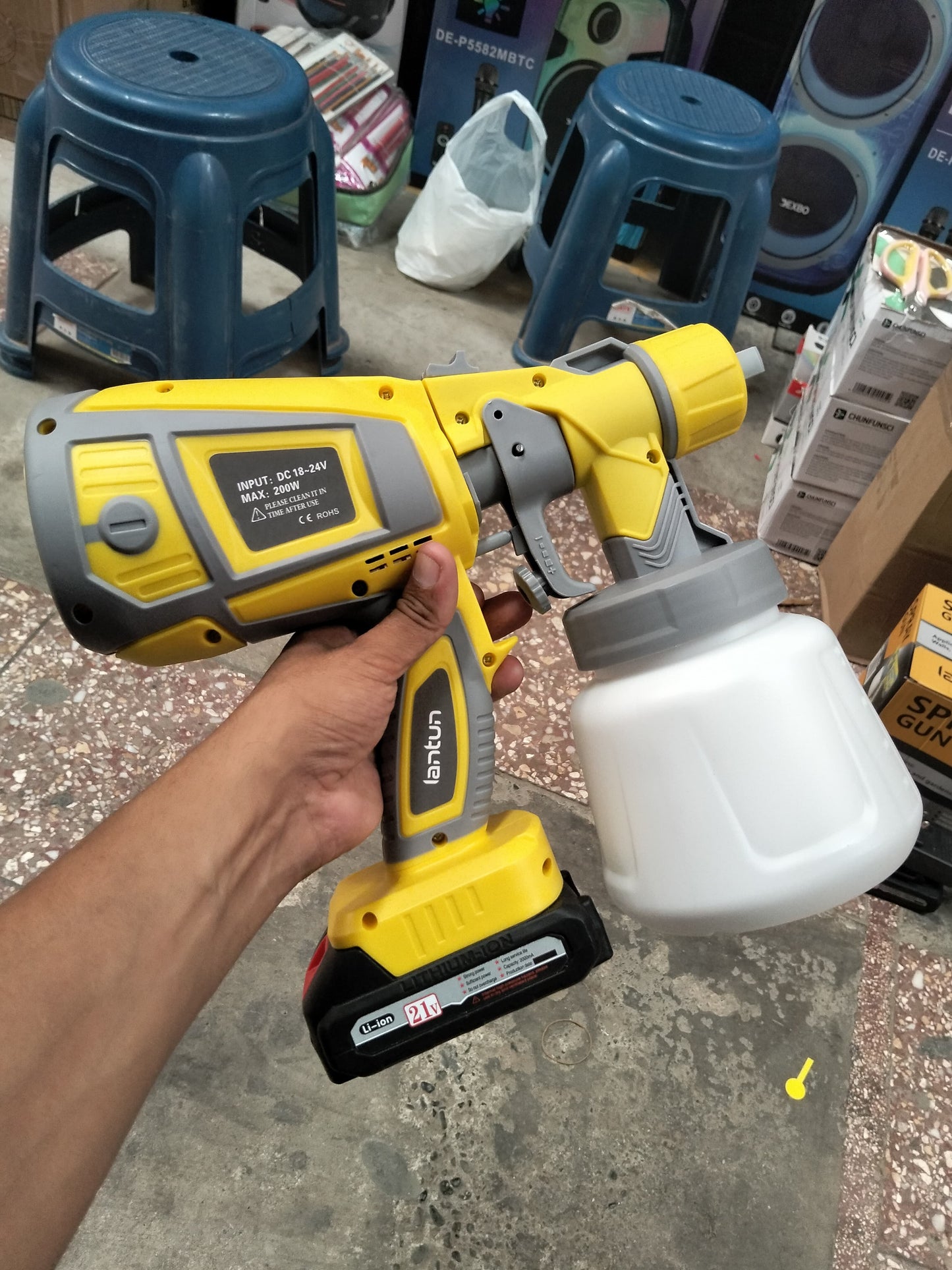 Pulverizador a bateria para pintar cod:1423 driver :01