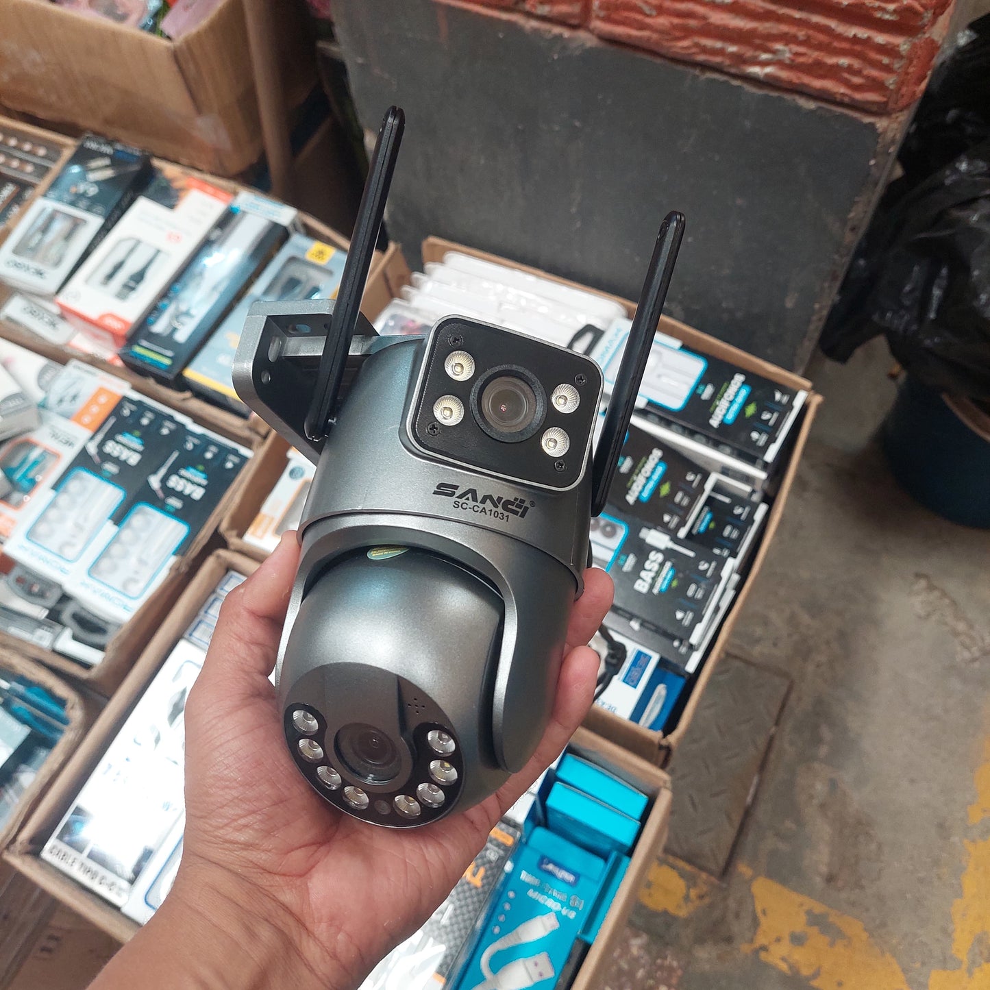 Camara de seguridad doble lente 4K Cod:1451 driver:03