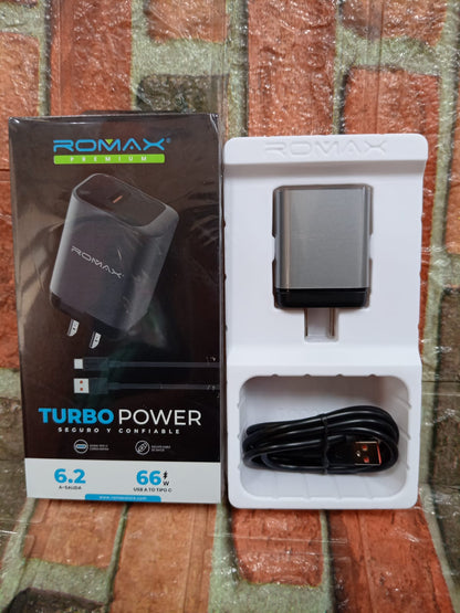 Cargador  tipo C 66W carga rapida  Cod:1339