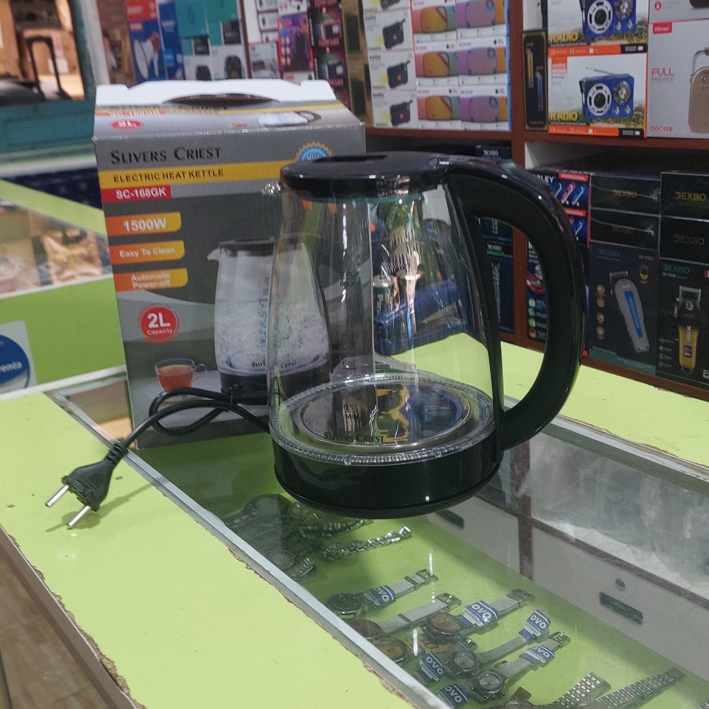 hervidor electrico 2L vidrio Cod:3315 Driver :05