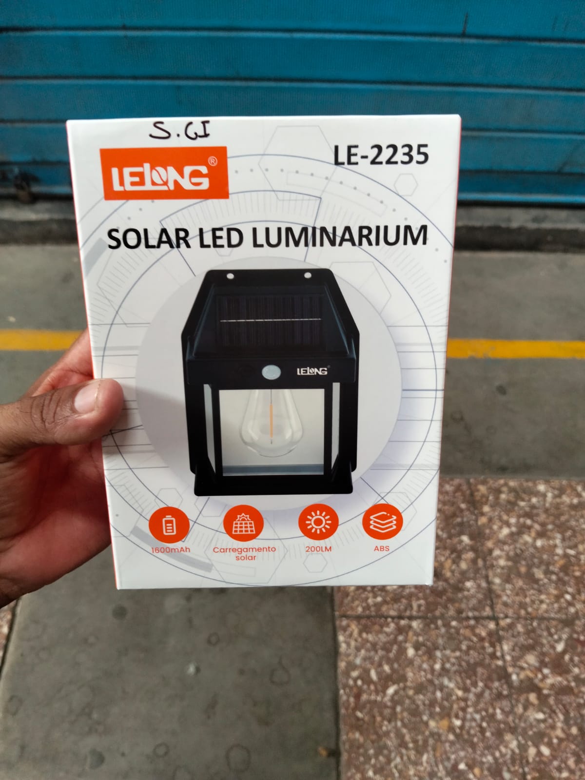 luminaria solar luz amarilla cod:1157 driver:01