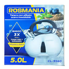 Tetera con Silbato acero inoxidable Cod:1312 driver :02