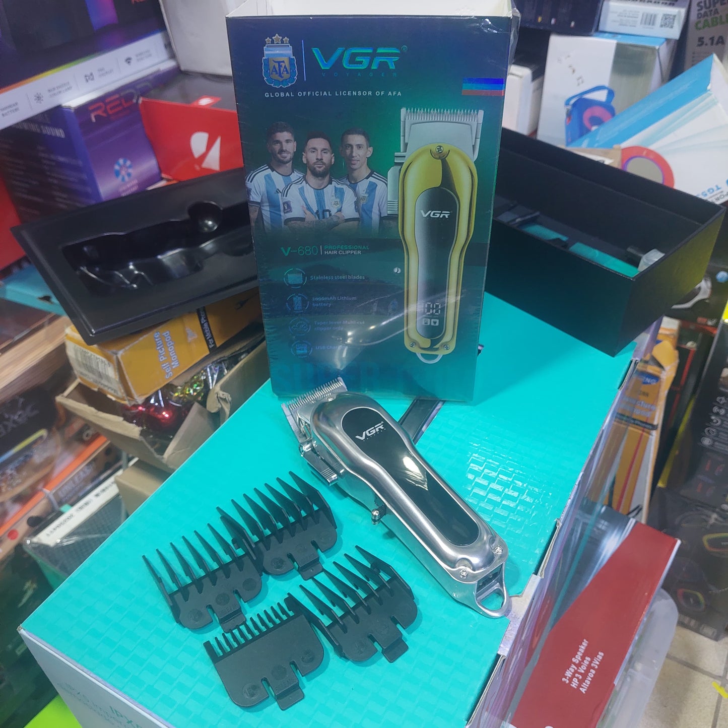 Maquina  inalambrica de cortar cabello profesional  Cod:1161 driver:02