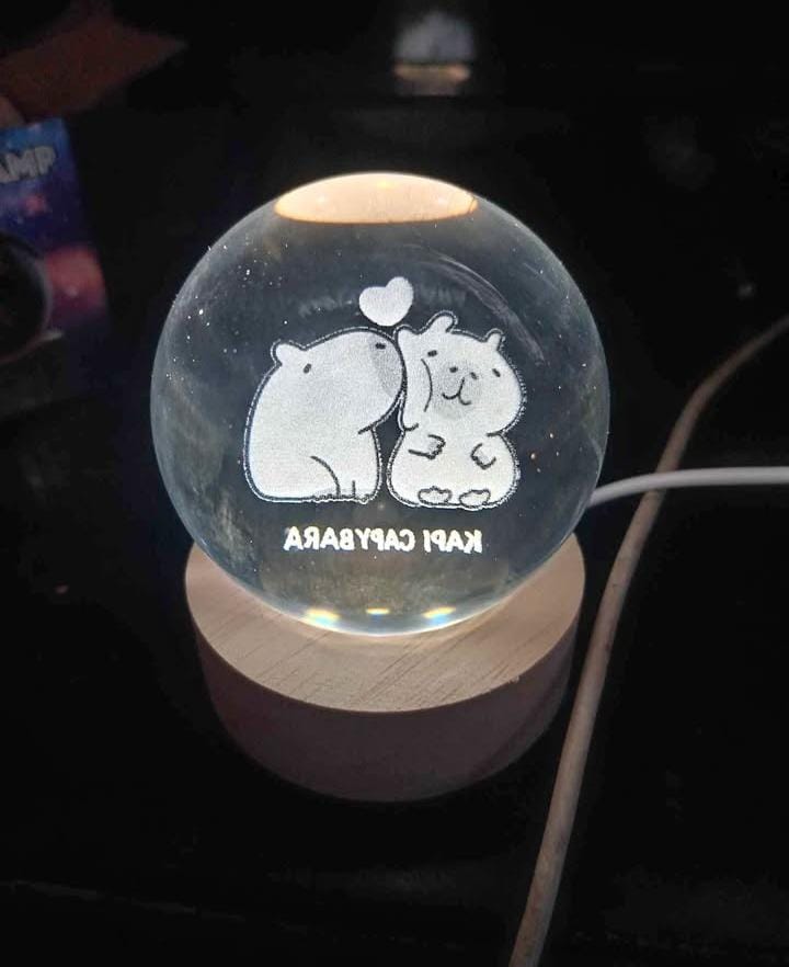 Esfera de luz kapibara 8 cm Cod:3073 COD:01