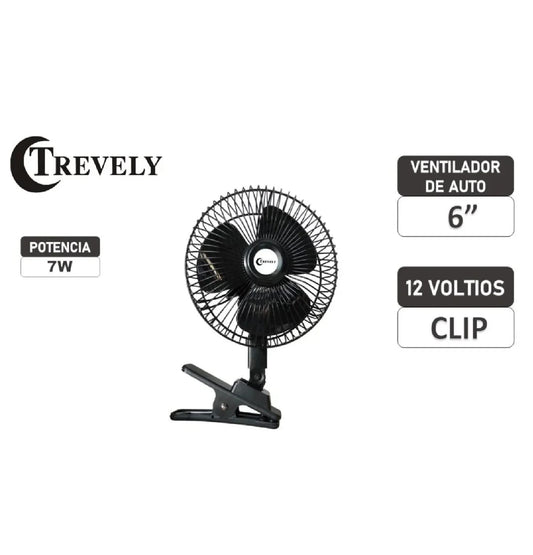 Ventilador 6" 12 V para carro Cod:3067 driver :02