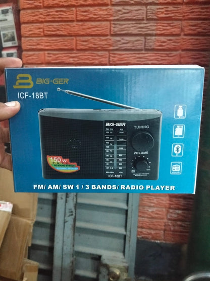 Radio AM/FM recargable/ electrico  Cod:1368 driver:03