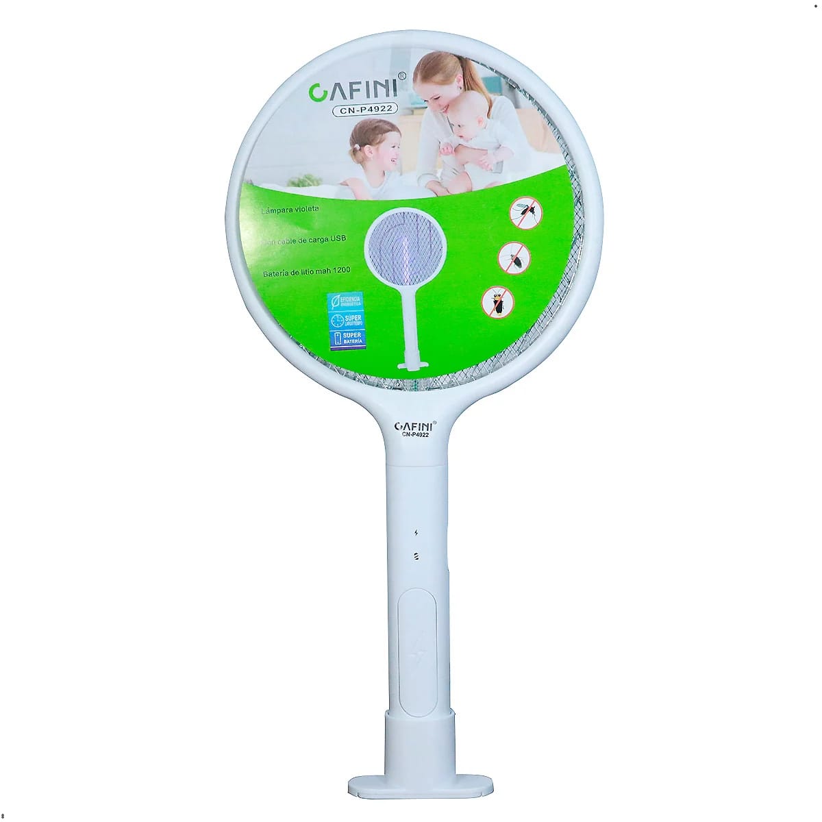 RAQUETA ELECTRICA MATA MOSCAS ZANCUDOS CAFINI UV RECARGABLE Cod:3392 Driver :03