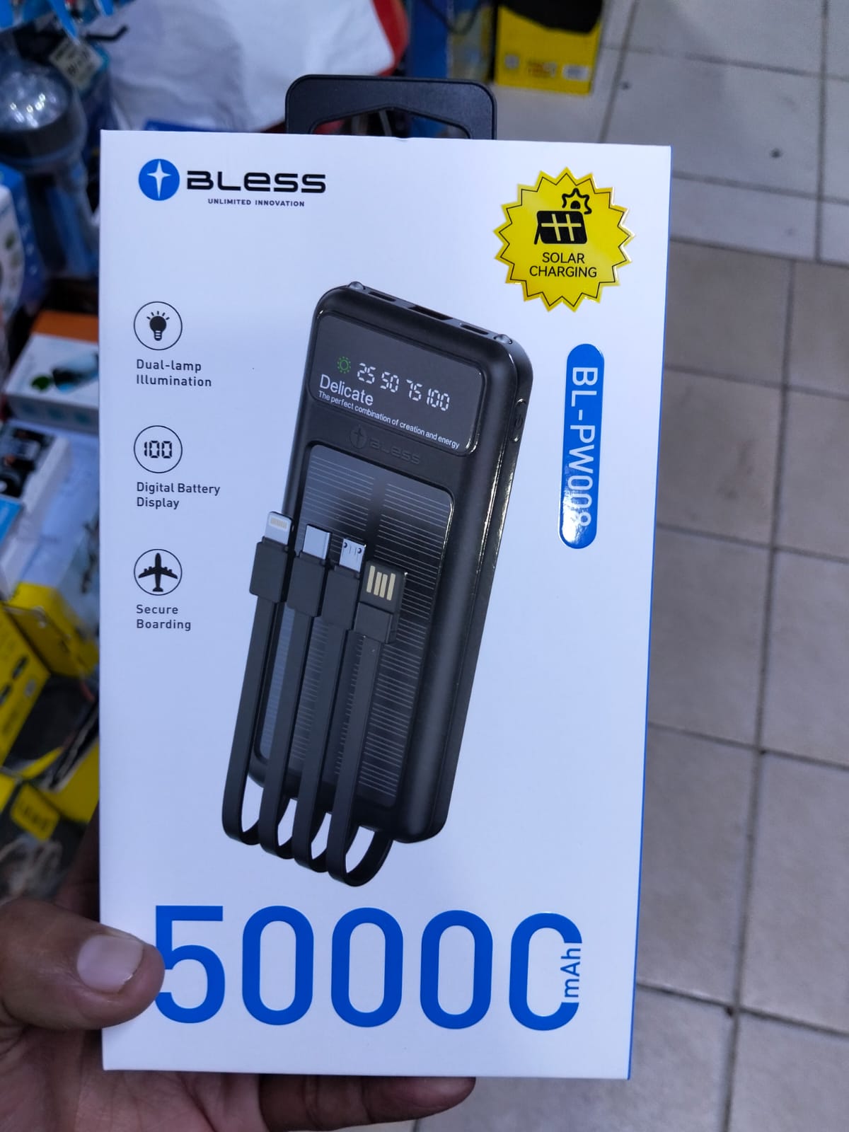 Bateria portatil 50000mah solar Cod:1421 driver:02