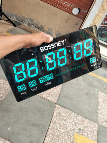 Reloj digital 44 cm  x 21 cm  pared Cod:1369 driver:03