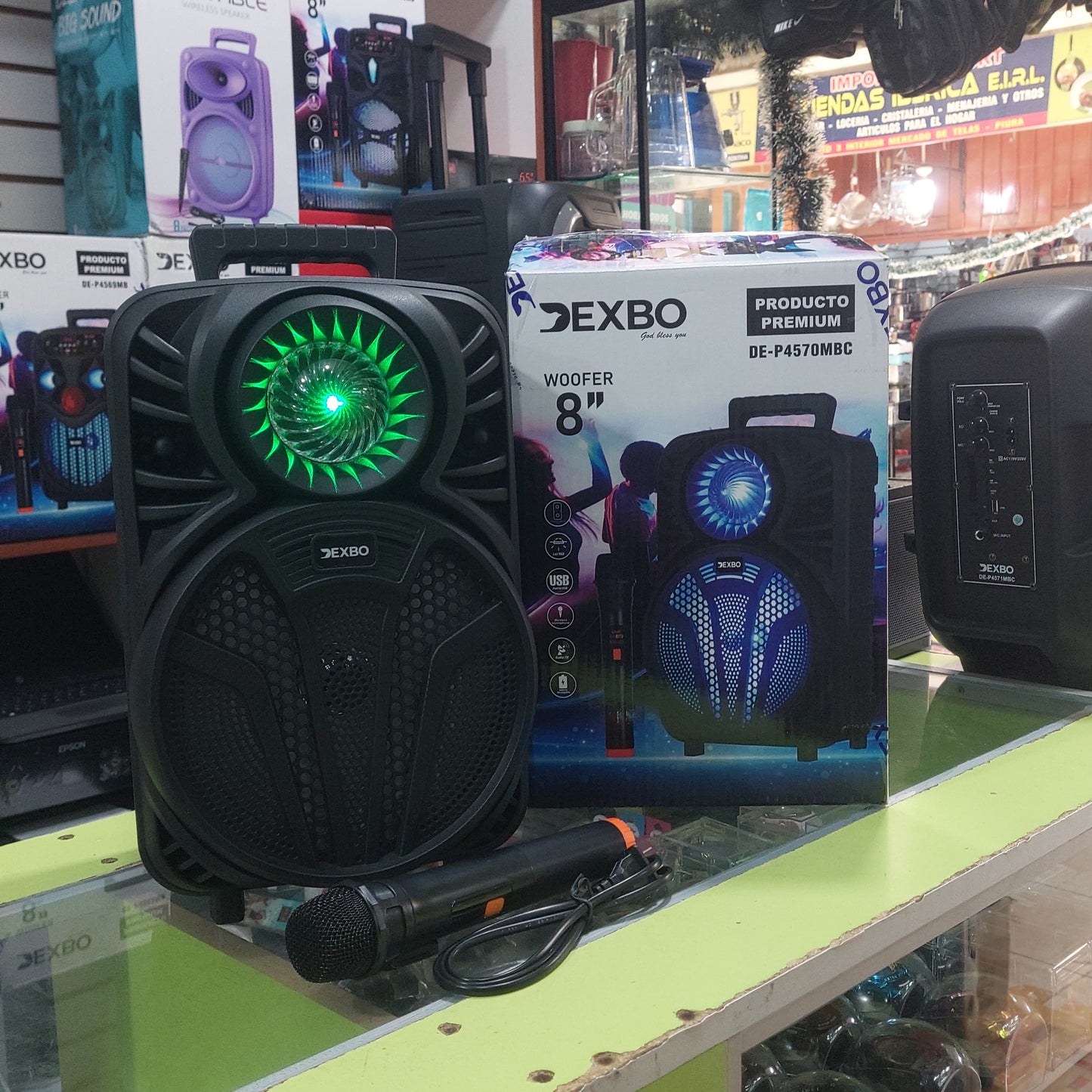 Parlante 20W a corriente y recargable  con microfono Cod:6086 driver :05