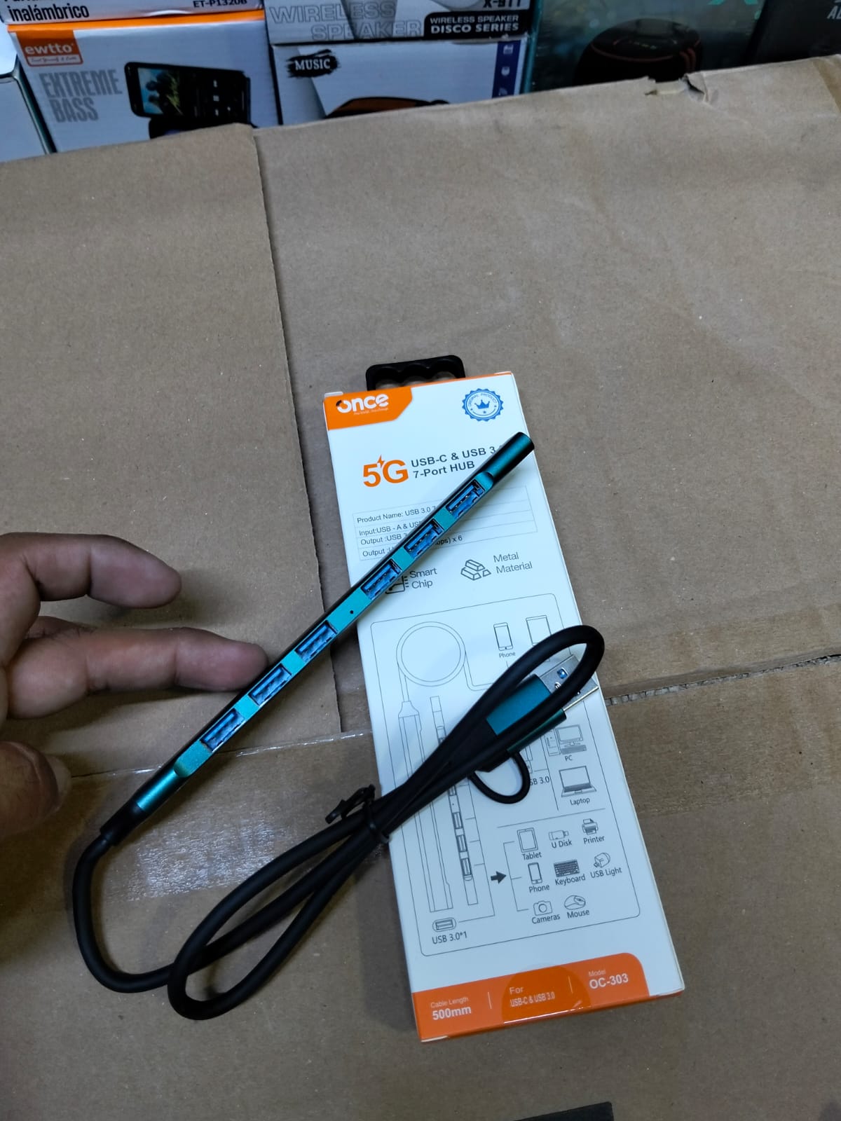 Hub USB 7 puertos USB Cod:1257 driver:02