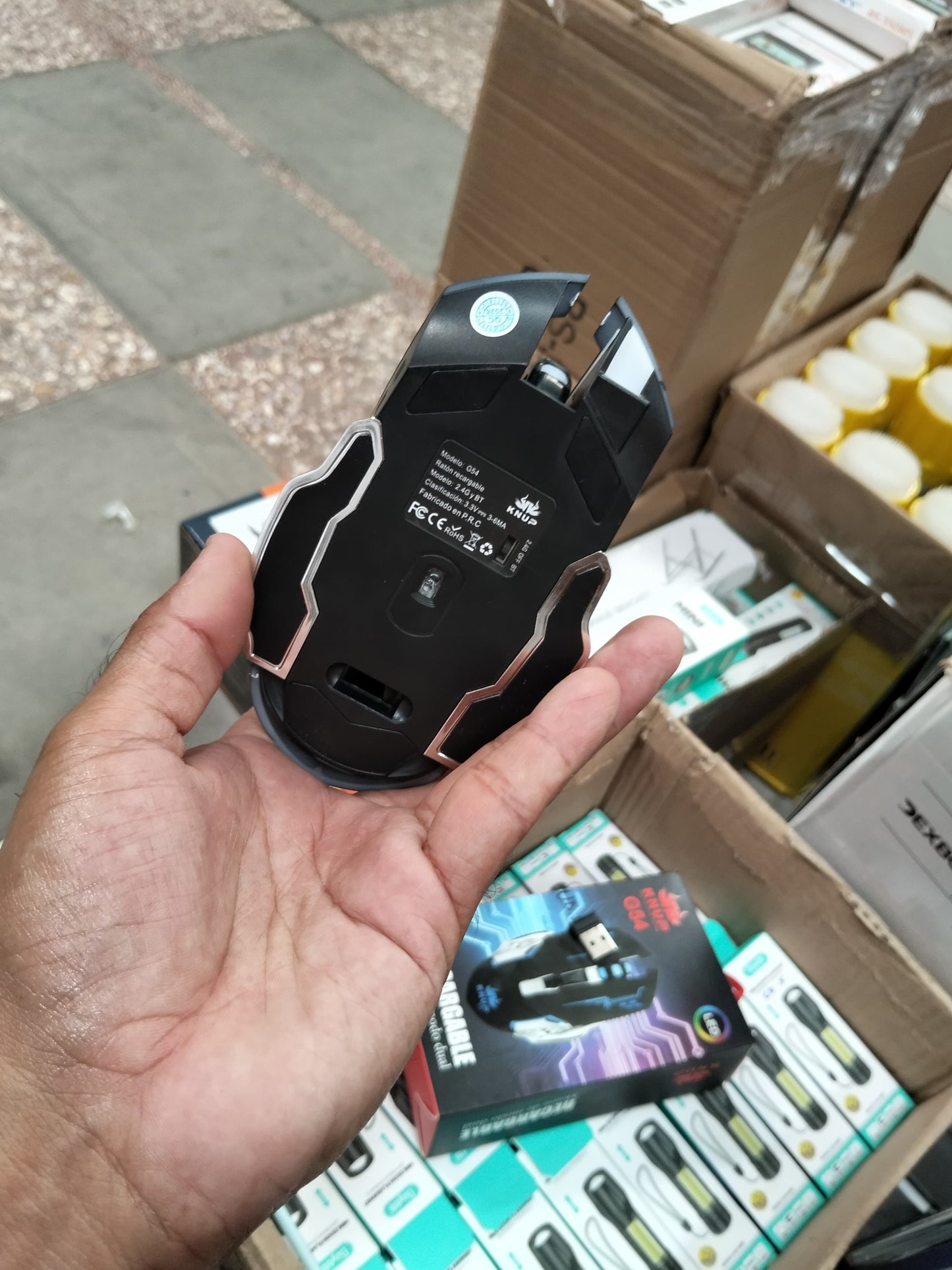 Mouse gamer inalambrico recargable Cod:1433 driver:01