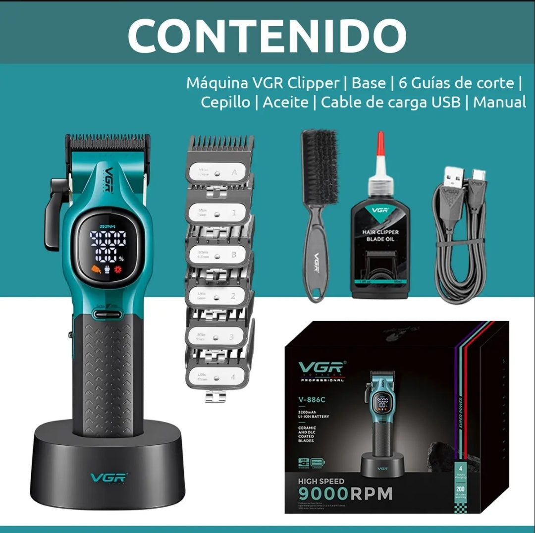 Maquina profesional de cortar  cabello Cod:1453 driver:01