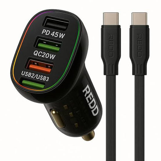 Cargador cigarrera para auto 4 entradas cod:1256 driver :02