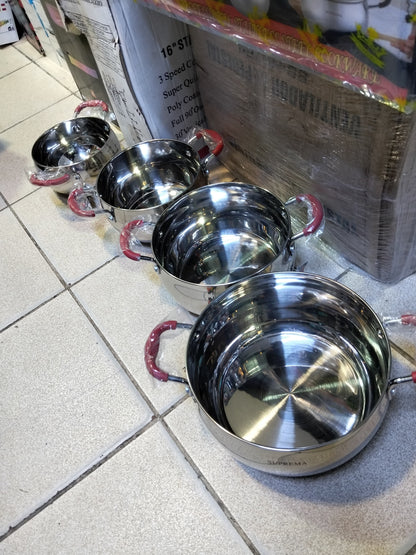 Ollas de acero inoxidable Cod:3013 driver:02