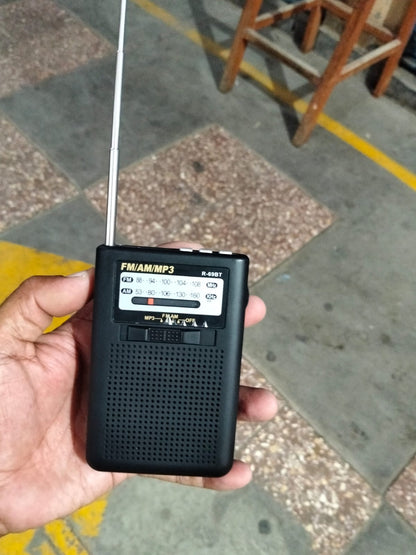 radio pequeño Fm/Am bluetooth recargable y a pilas Cod:1390 driver:03