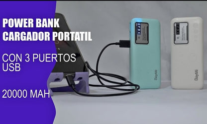 Bateria portátil 20000mah COD:3167 COD :01,02