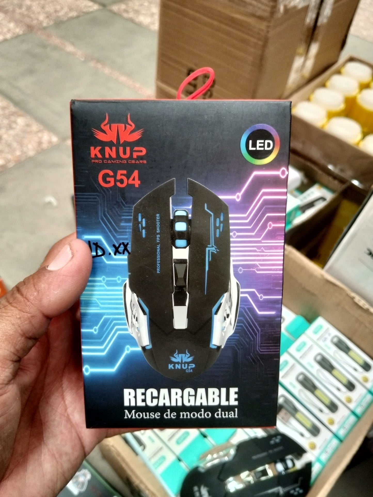 Mouse gamer inalambrico recargable Cod:1433 driver:01