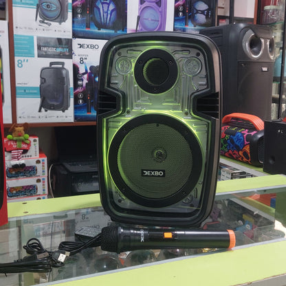Parlante Bluetooth 8" 10W trabaja directo a la corriente con microfono Inalambrico Cod:6088 driver:05