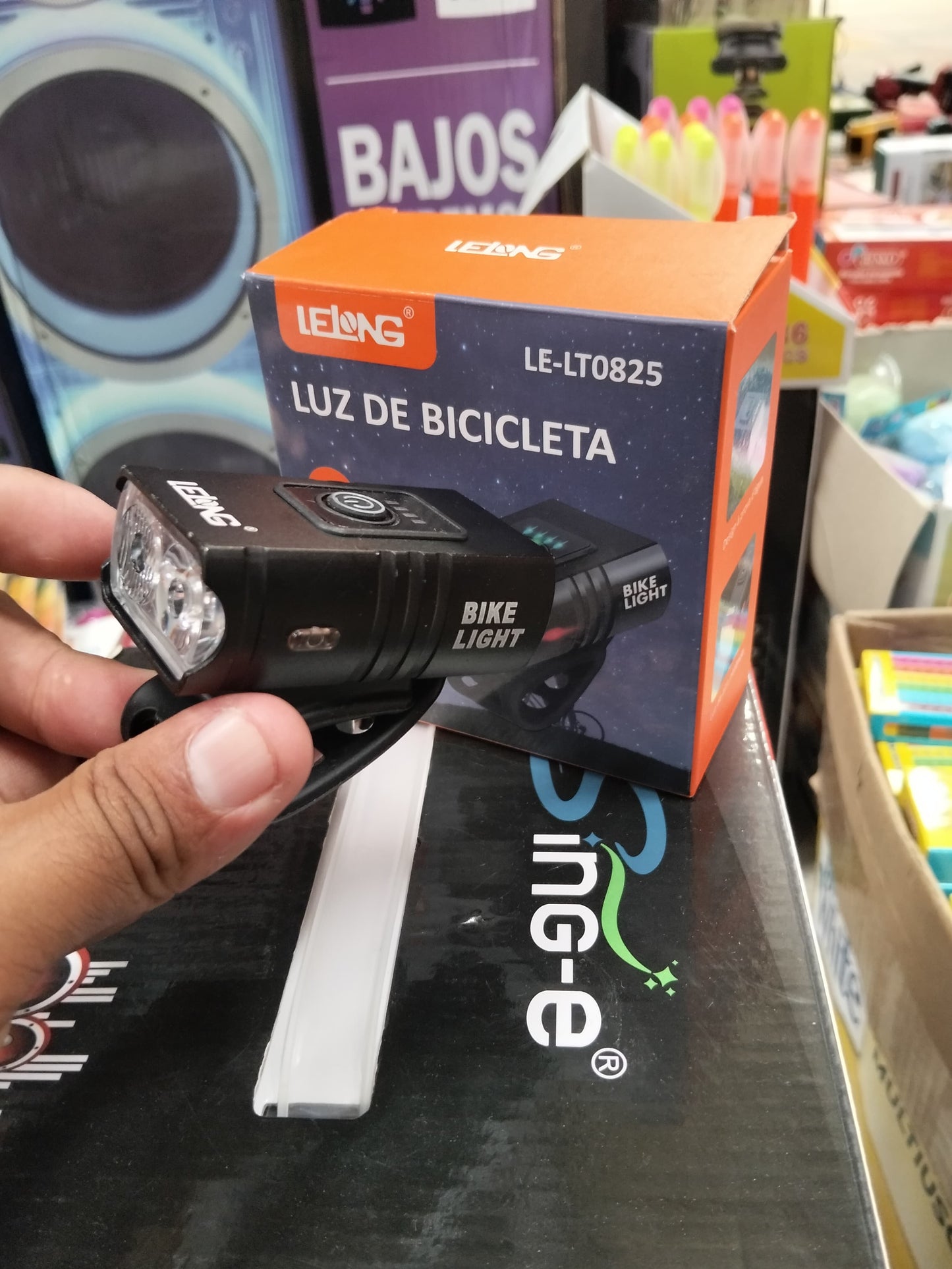 Linterna recargable para bicicleta Cod:1428 driver:01
