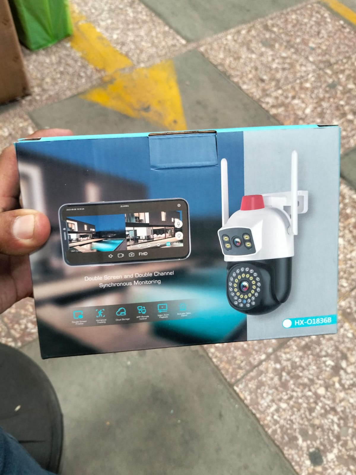 camara de seguridad doble lente  FUL HD Cod:1402