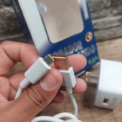 Cargador carga rapida micro V8 6.6A Cod:3179 COD:01