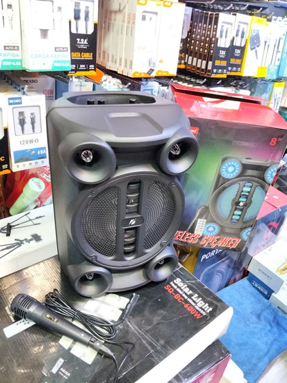 Parlante Bluetooth 8" con microfono Cod:3081 driver:02