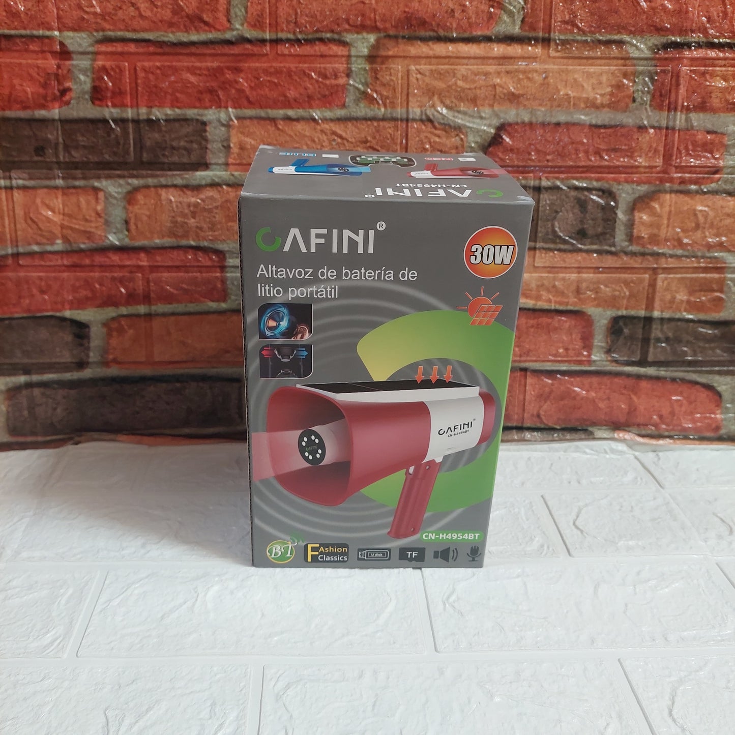 Megafono Solar Bluetooth con Linterna Grabación Sirena Cod:3326 Driver :05