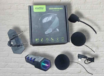 Audifonos bluetooth casco de moto Cod:3241 Driver :02; 01