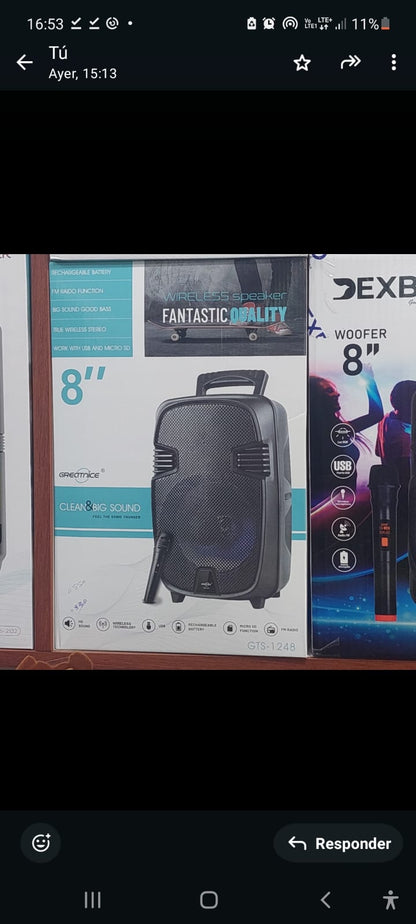 Parlante Bluetooth con microfono Cod:6089 driver:05