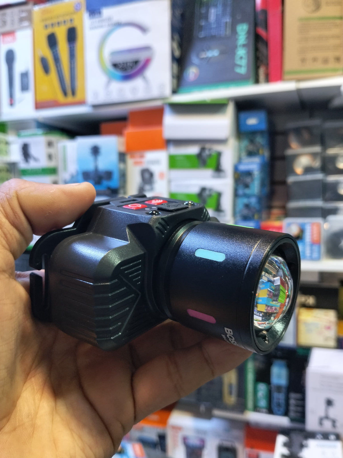 Linterna minera recargable con sensor de movimiento Cod:3014 driver :02