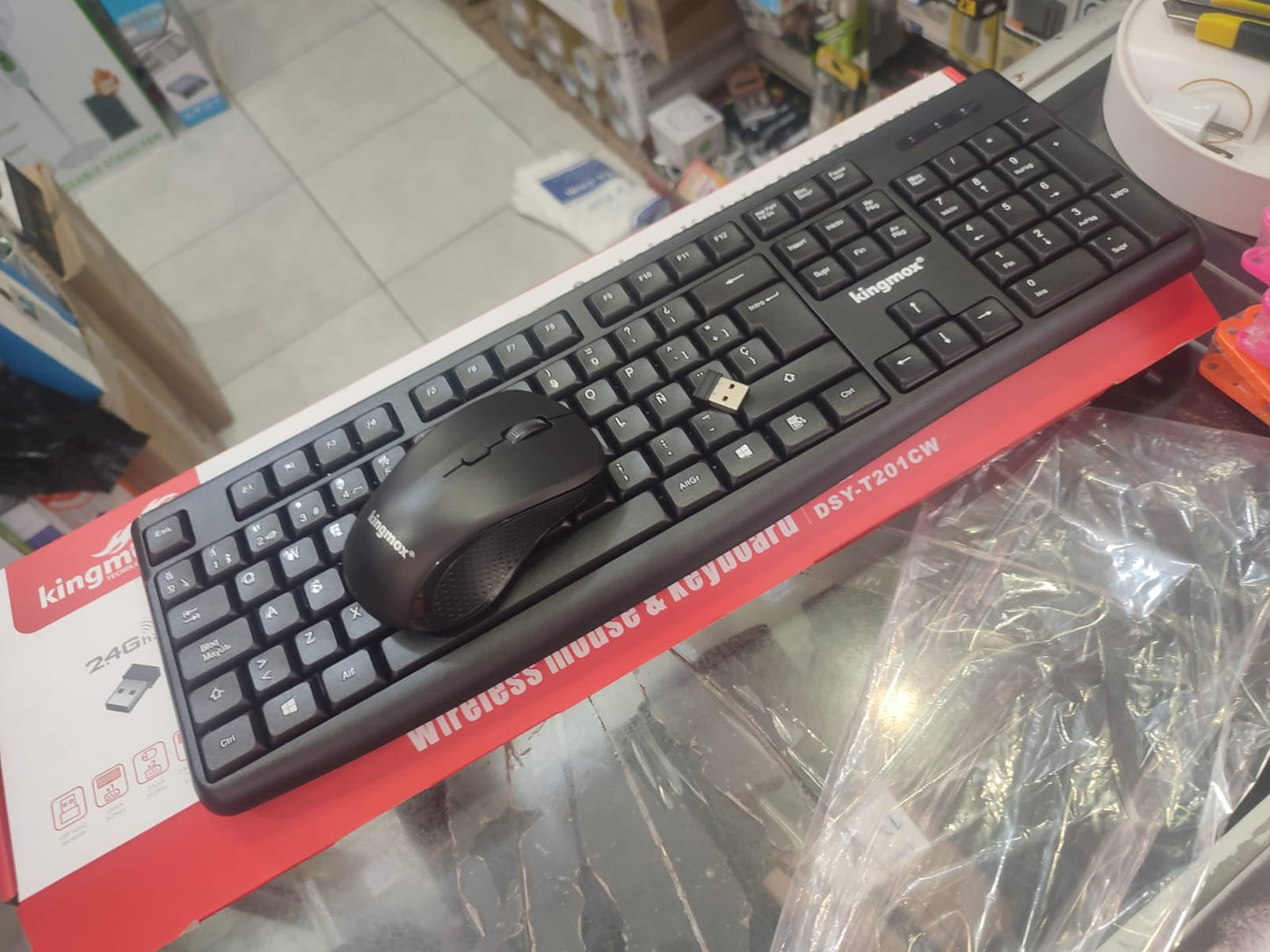 Teclado + Mouse Inalambrico Cod:1447 driver :01