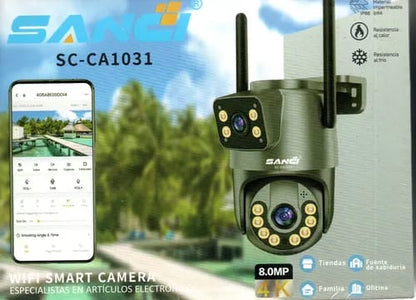 Camara de seguridad doble lente 4K Cod:1451 driver:03
