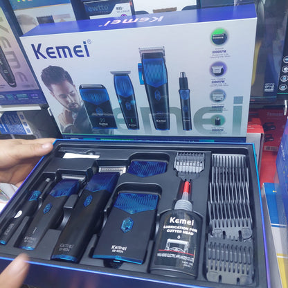 Maquina Cortar Pelo 4  en 1 
Kit Combo Barbero Kemei Cod:3340 Driver :02