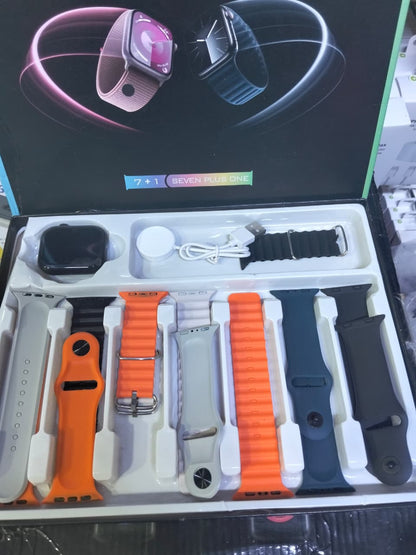 Reloj smartwatch 7 correas Cod:3038 driver:02