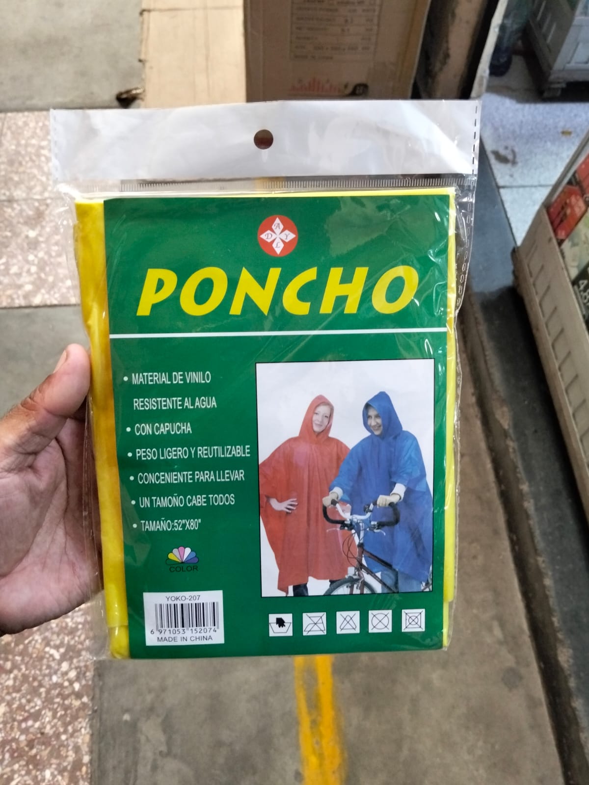 poncho impermeable cod:1234 driver:03