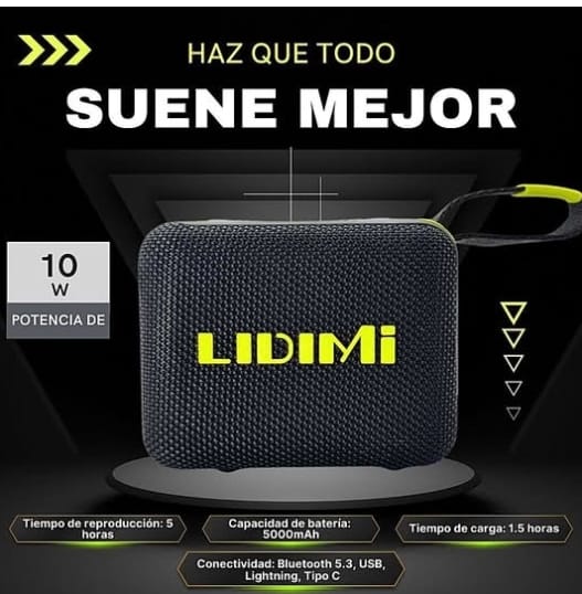 Parlante Bluetooth LIDIMI Cod:3189 COD:02