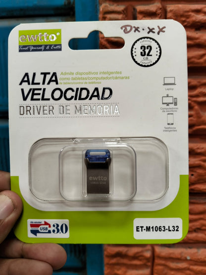 Memoria USB 32gb Cod:1436 driver:01
