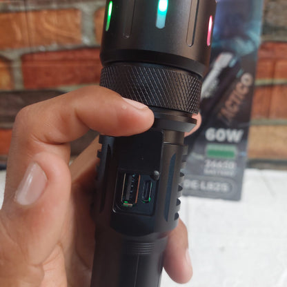 linterna recargable largo alcance  60W Cod:5004 Driver 03