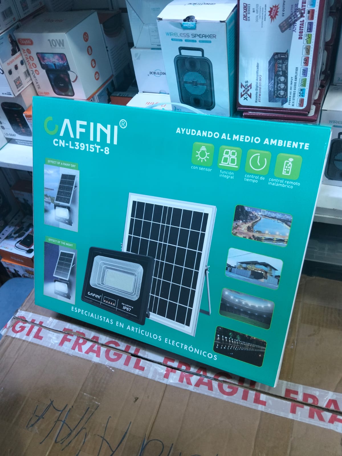 reflector led con panel solar 500w Cod:1545 driver 02