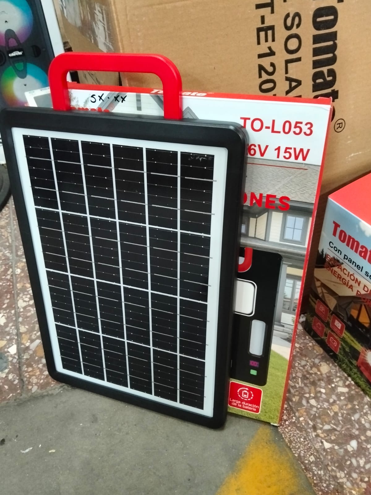 Reflector solar 15W con batería  para cargar celulares Cod:1407 driver:01