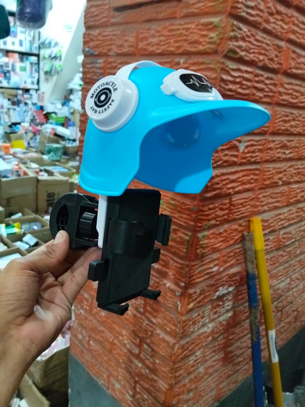 Soporte de celular moto con casco Cod:13455 driver:01