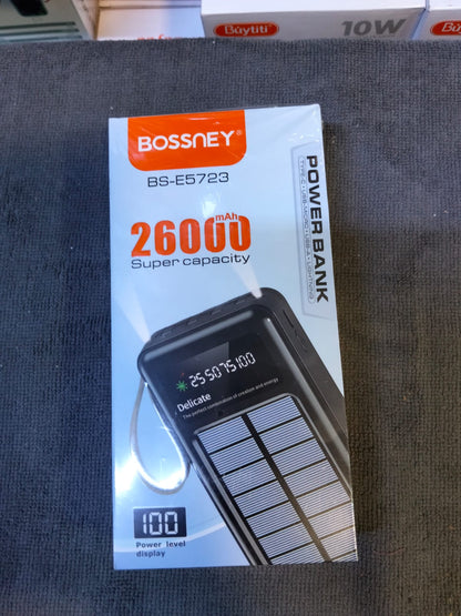 Bateria portatil 26000mah solar Cod:5088 driver:02
