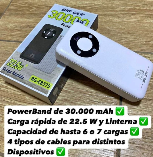 Bateria portatil 30000mah COD:3168 COD:01