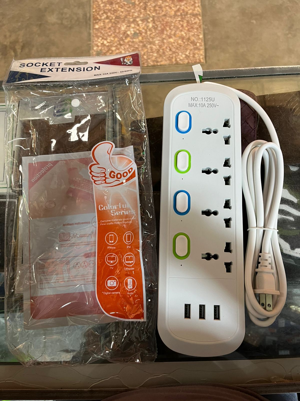 Extension electrica 4 tomas Cod:1304 driver :03