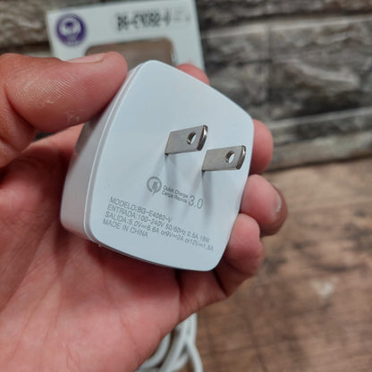 Cargador carga rapida micro V8 6.6A Cod:3179 COD:01