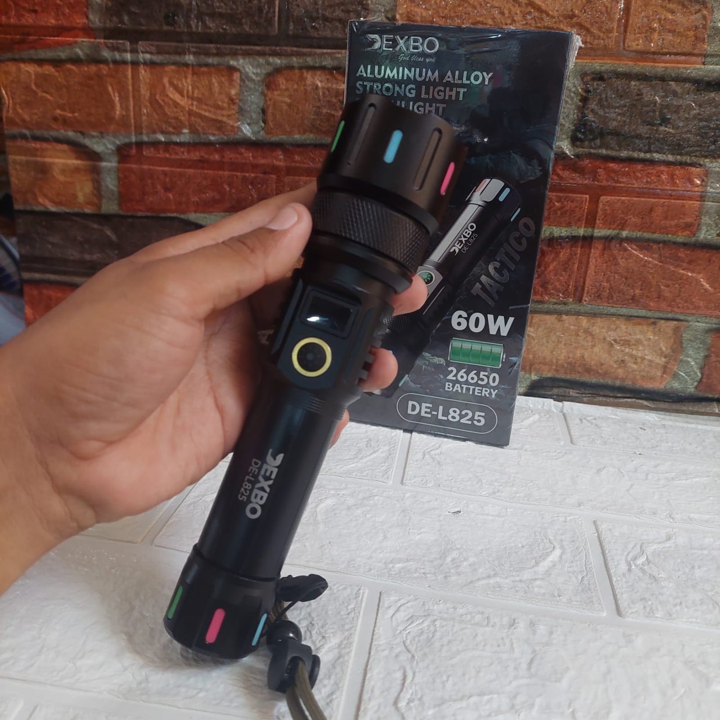 linterna recargable largo alcance  60W Cod:5004 Driver 03