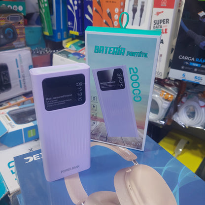 Bateria portatil 20000mah cod:1194.  driver:02