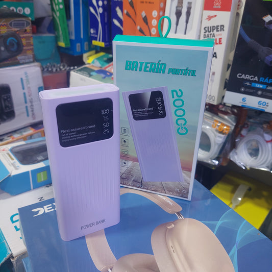 Bateria portatil 20000mah cod:1194.  driver:02