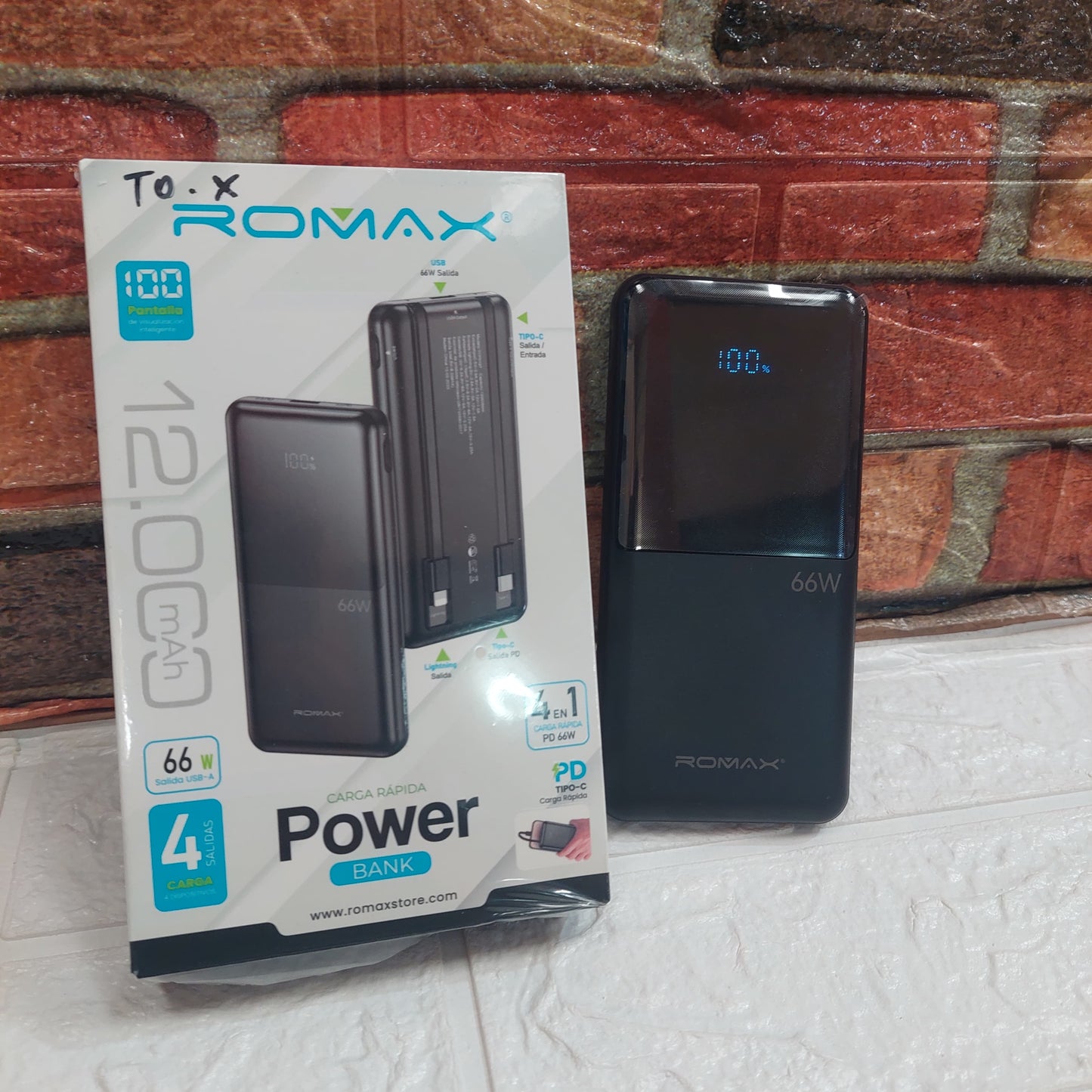 Bateria portatil 12000mah Cod:3369 Driver :01